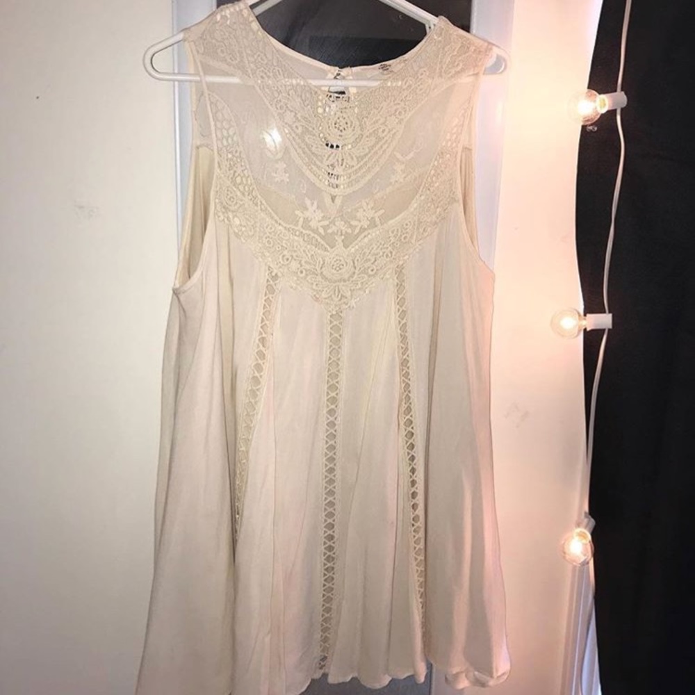 Cream Lace Dress